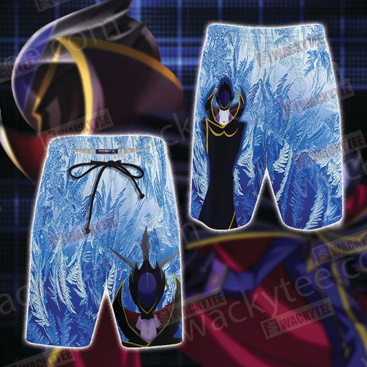 Code Geass - Zero Unisex 3D Beach Shorts