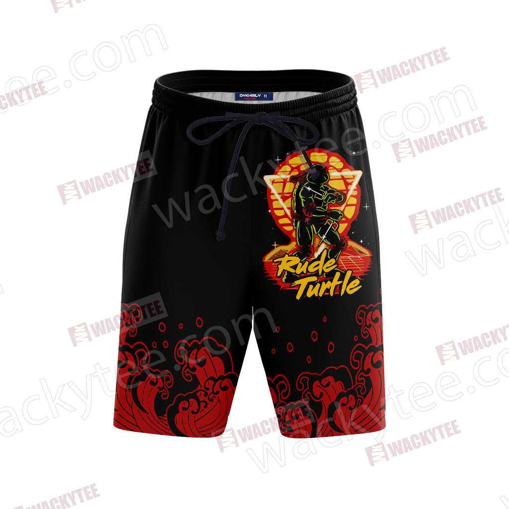 Teenage Mutant Ninja Turtles - Raphael Rude Turtle Beach Shorts