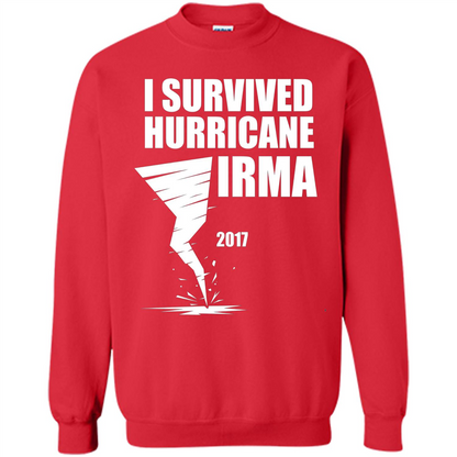 I Survived Hurricane Irma Graphic T-shirt Red