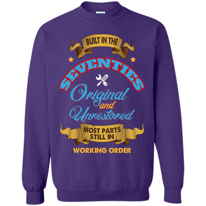 Built in 70s Original and Unrestored Most Parts Still In Working Order T-shirt Purple