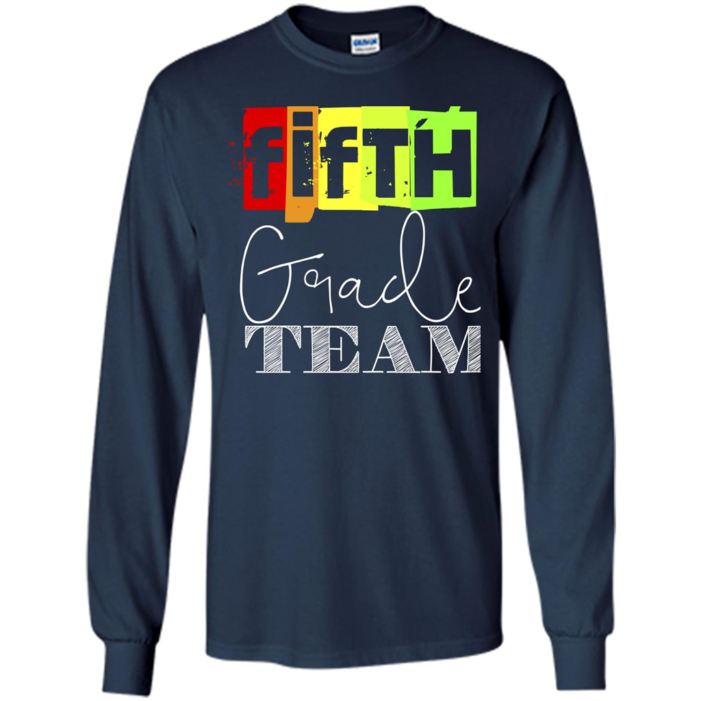 Fifth Grade Team T-shirt School Day T-shirt Navy
