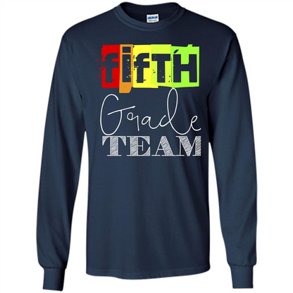 Fifth Grade Team T-shirt School Day T-shirt Navy