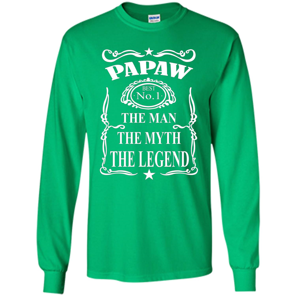 Fathers Day T-shirt Papaw The Man The Myth The Legend Irish Green