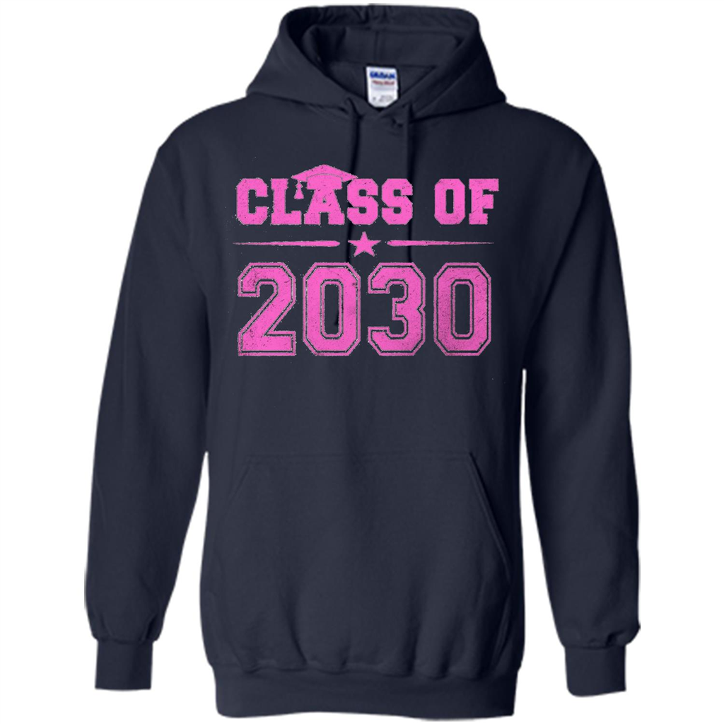Class of 2030 Pink Girls T-shirt Navy