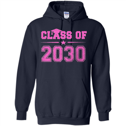 Class of 2030 Pink Girls T-shirt Navy