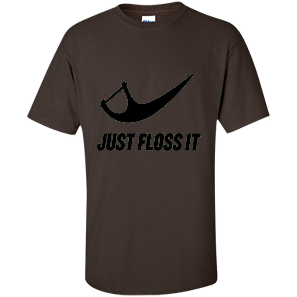 Just Floss It T-Shirt Dark Chocolate