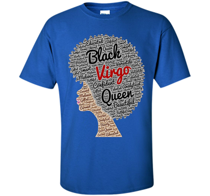 Virgo T-Shirt Black Women T-shirt Royal