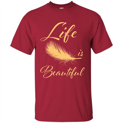 Beautiful Life Wing T-shirt Life Is Beautiful Cardinal