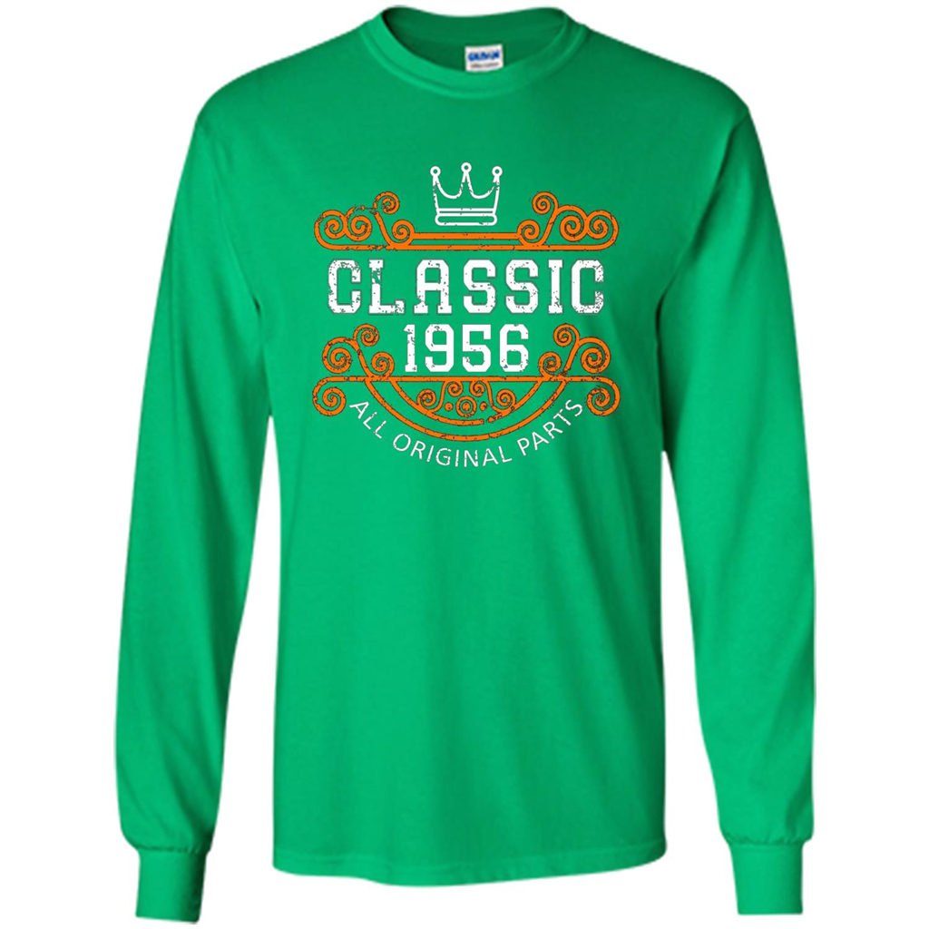 Birthday Gift Classic 1956 All Original Parts T-shirt Irish Green