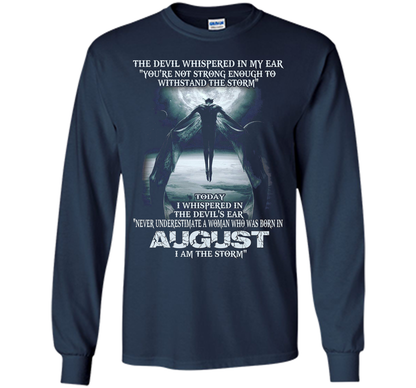The Devil Born In August The Storm T-shirt Navy