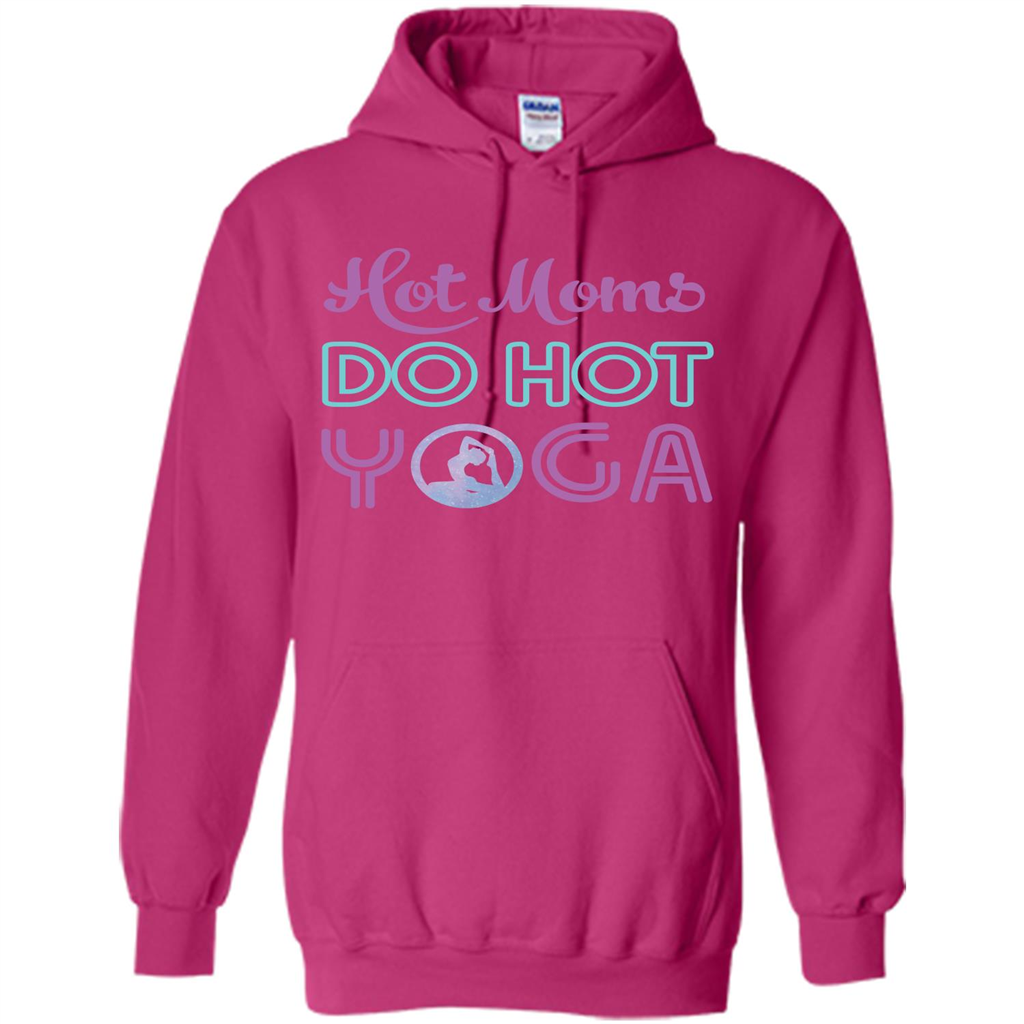 Yoga Mom T-shirt Hot Moms Do Hot Yoga Heliconia