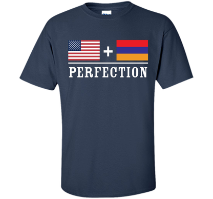 American + Armenian = Perfection Flag T-Shirt t-shirt Navy