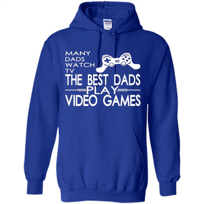 Gamer T-shirt The Best Dads Play Video Games Royal