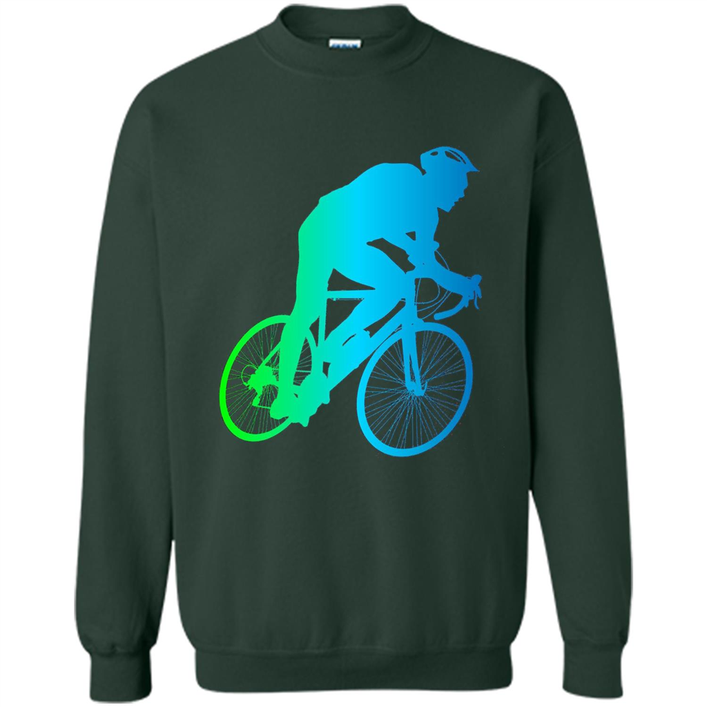 Bike Rider T-shirt Colorful Bicycle Biking Lover T-shirt Forest Green