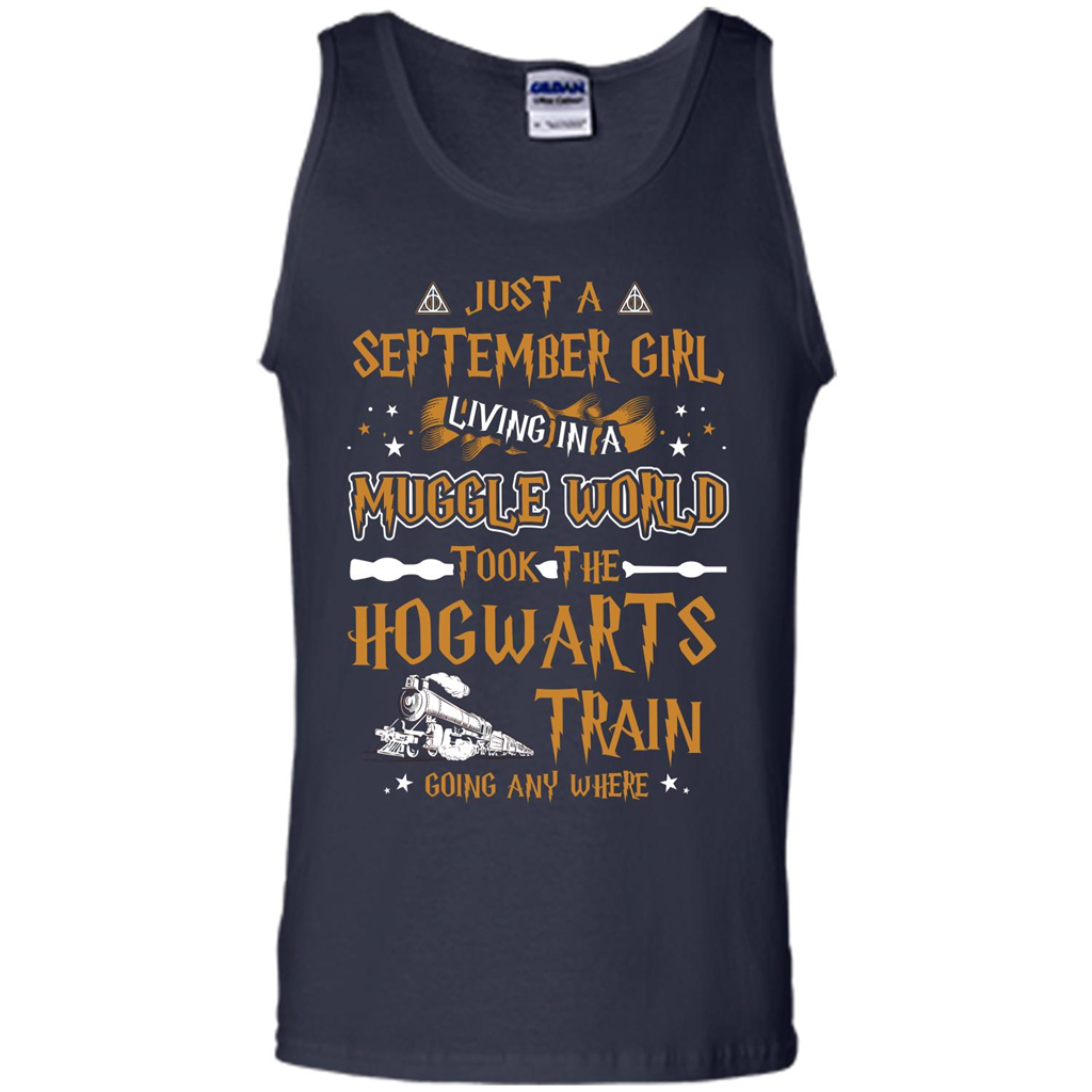 Harry Potter T-shirt Just A September Girl Living In A Muggle World