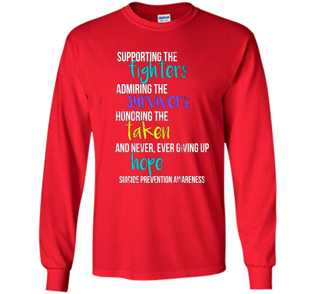 Vintage Suicide Prevention Awareness T-Shirt Distressed t-shirt Red