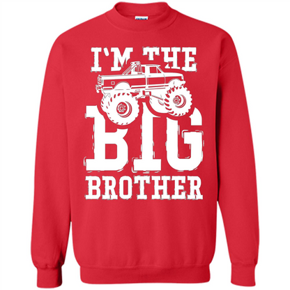 I'm The Big Brother Monster Truck T-shirt Red