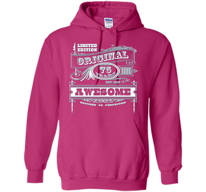 Best 75th Birthday Made in 1942 Awesome T-Shirt Gift Idea shirt Heliconia