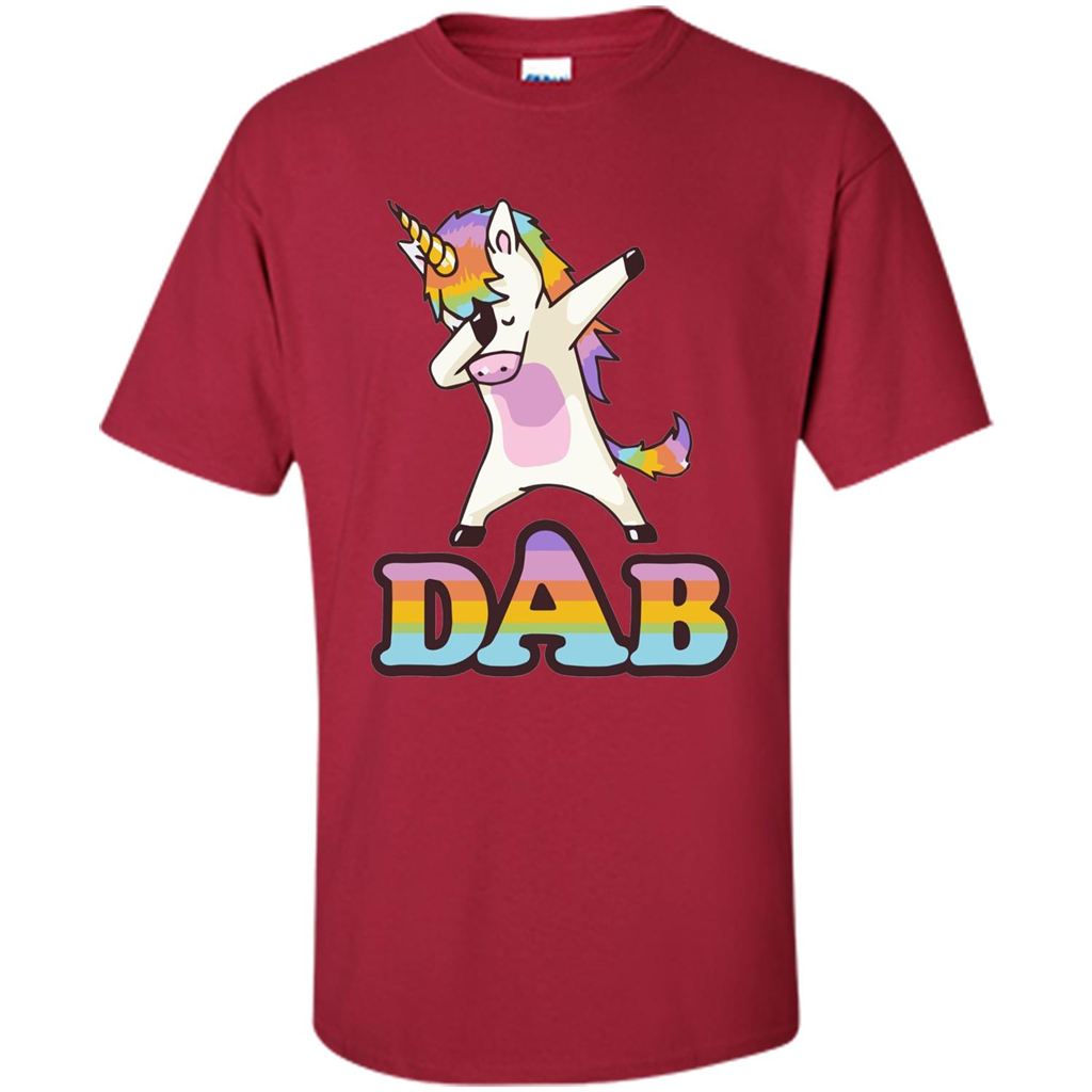 Cute Unicorn Dabbing T-shirt Cardinal