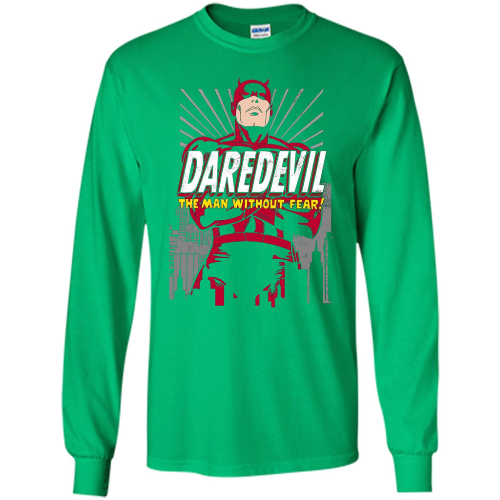 Movies T-shirt Marvel Daredevil The Man Without Fear Irish Green