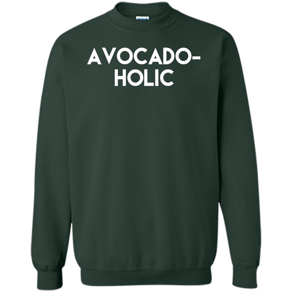 Avocado-Holic Avocado Funny Humorous Trending T-shirt Forest Green