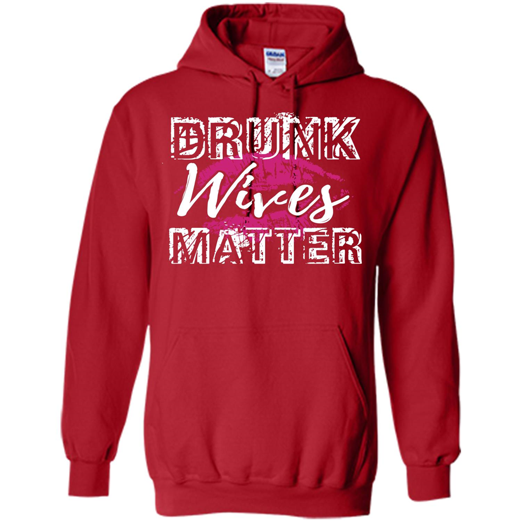 Wife T-shirt Drunk WIves Matter T-shirt Red