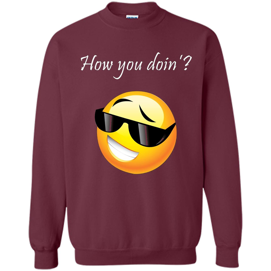 Cute Emotion T-shirt How You Doing Maroon