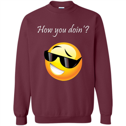 Cute Emotion T-shirt How You Doing Maroon