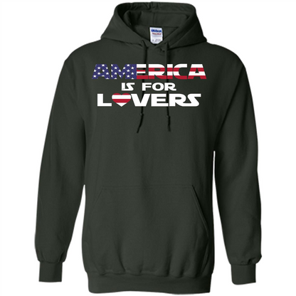 America Is For Lovers T-shirt Forest Green
