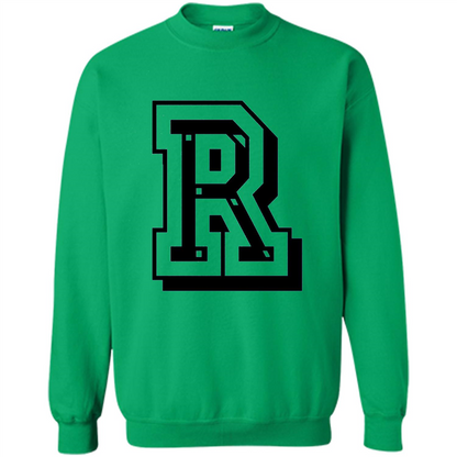 Letter R Initial T-Shirt for Names or Spelling Words Irish Green