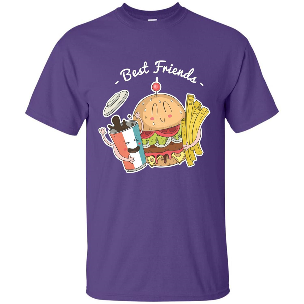 Burger Lover T-shirt Best Friends Delicious Purple