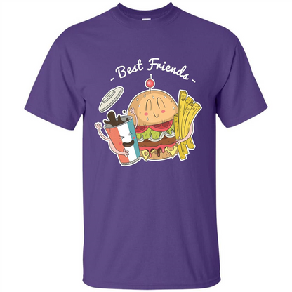 Burger Lover T-shirt Best Friends Delicious Purple