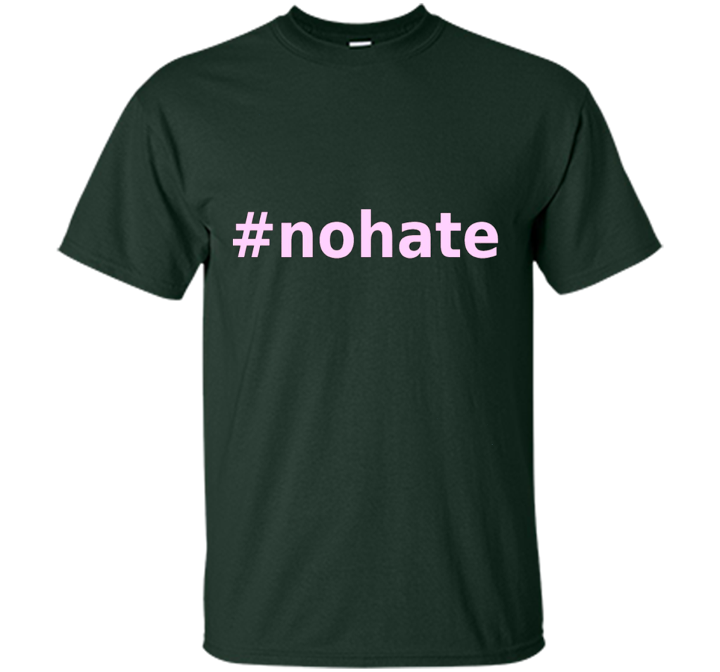 Charlottesville no hate t-shirt shirt Forest Green