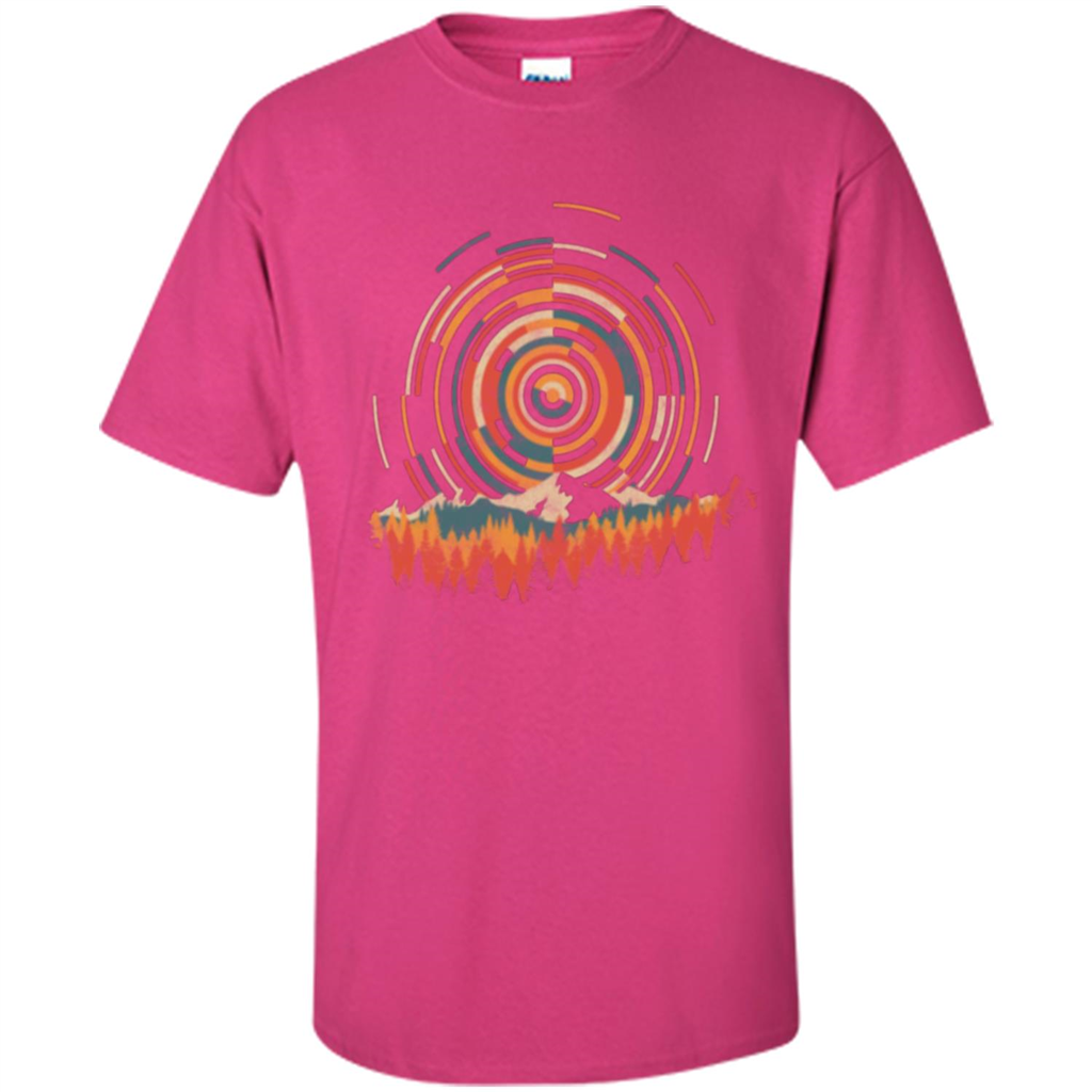 The Geometry Of Sunrise T-shirt Heliconia