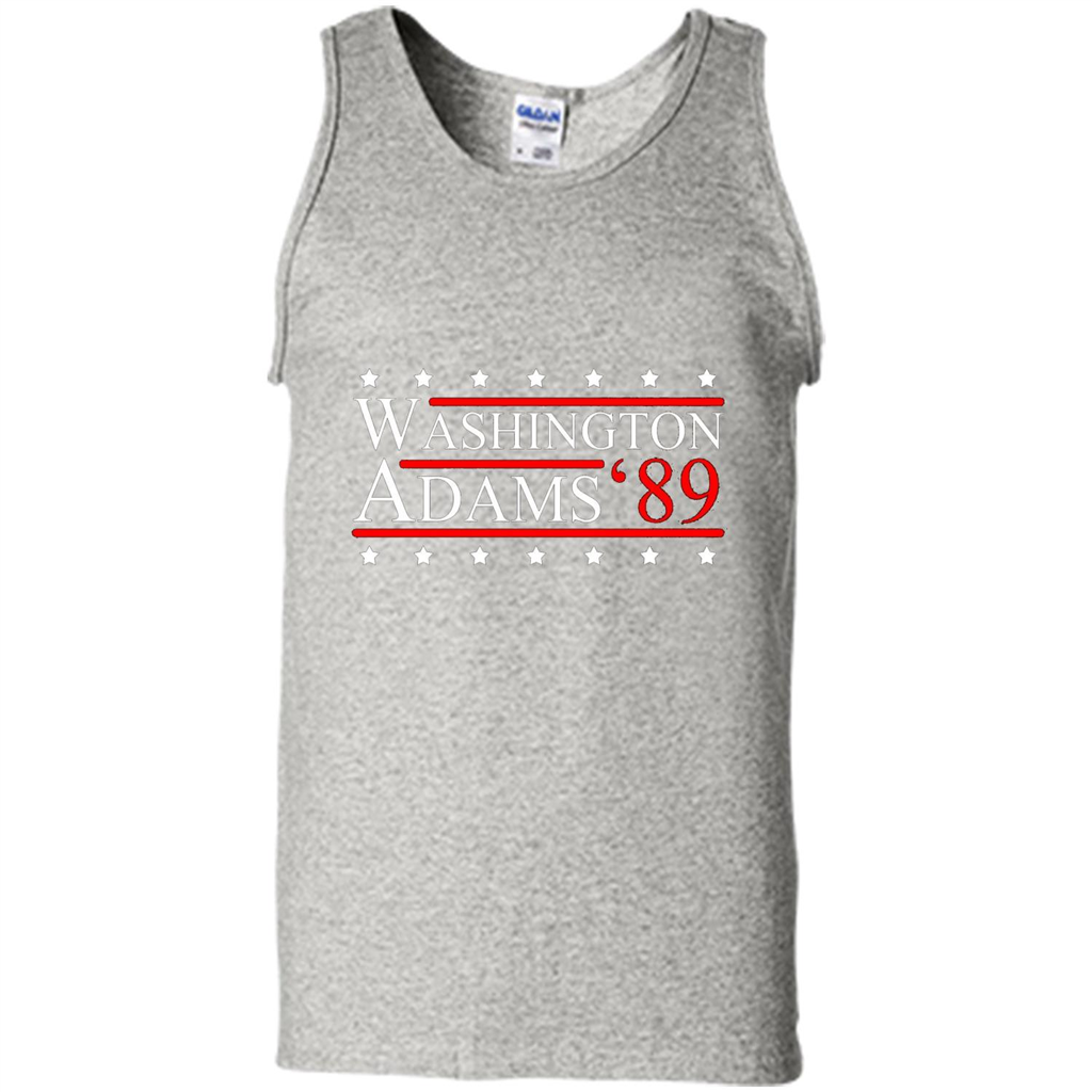 Washington Adams 1789 July 4th T-shirt Ash