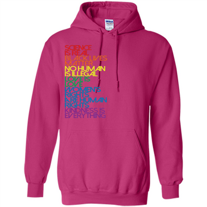 Science Is Real Black Lives Matter T-shirt Heliconia