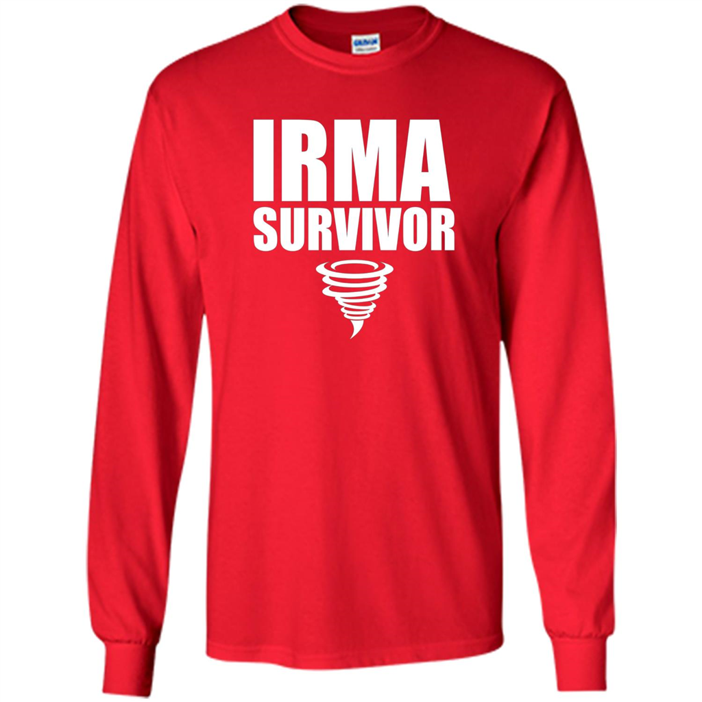 Hurricane Irma Survivor T-shirt Red