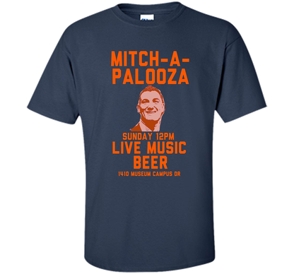 Mitch A Palooza Blue And Orange Party T-shirt Navy