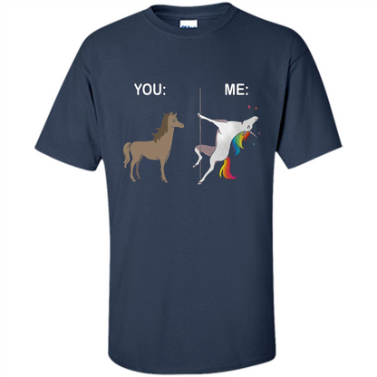 Cute Unicorn You And Me T-shirt Navy