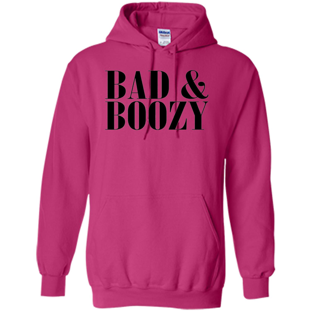Bad And Boozy T-shirt Summer Beer Funny T-shirt Heliconia