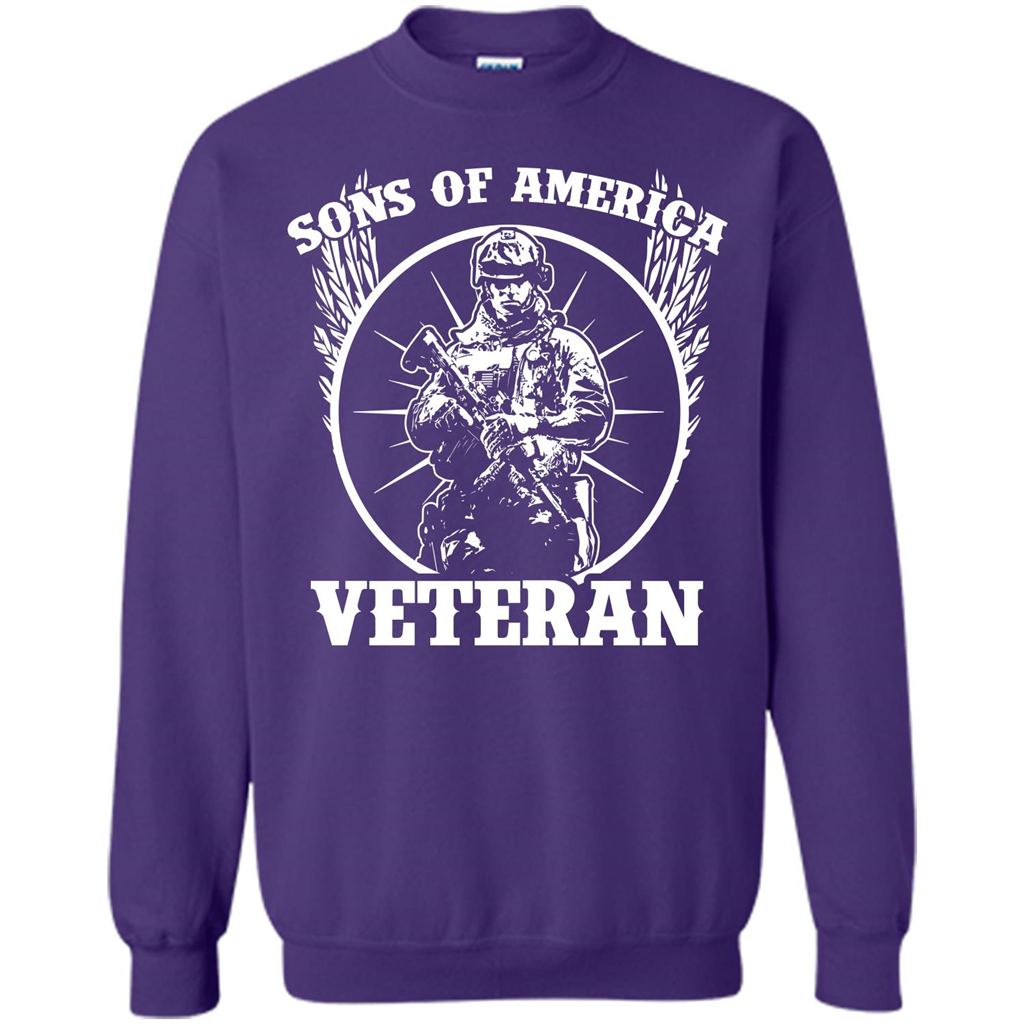 Military T-shirt Sons Of America Veteran Orange