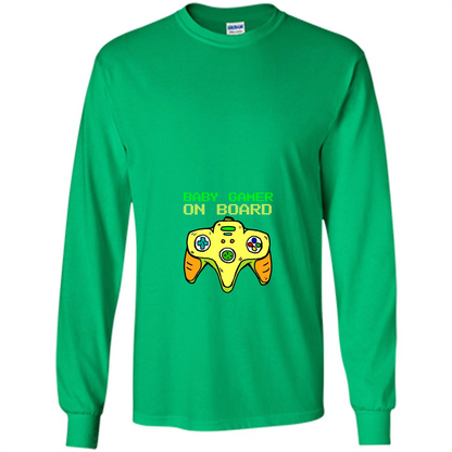 Pregnancy & Birth T-shirt Baby Gamer On Board Irish Green