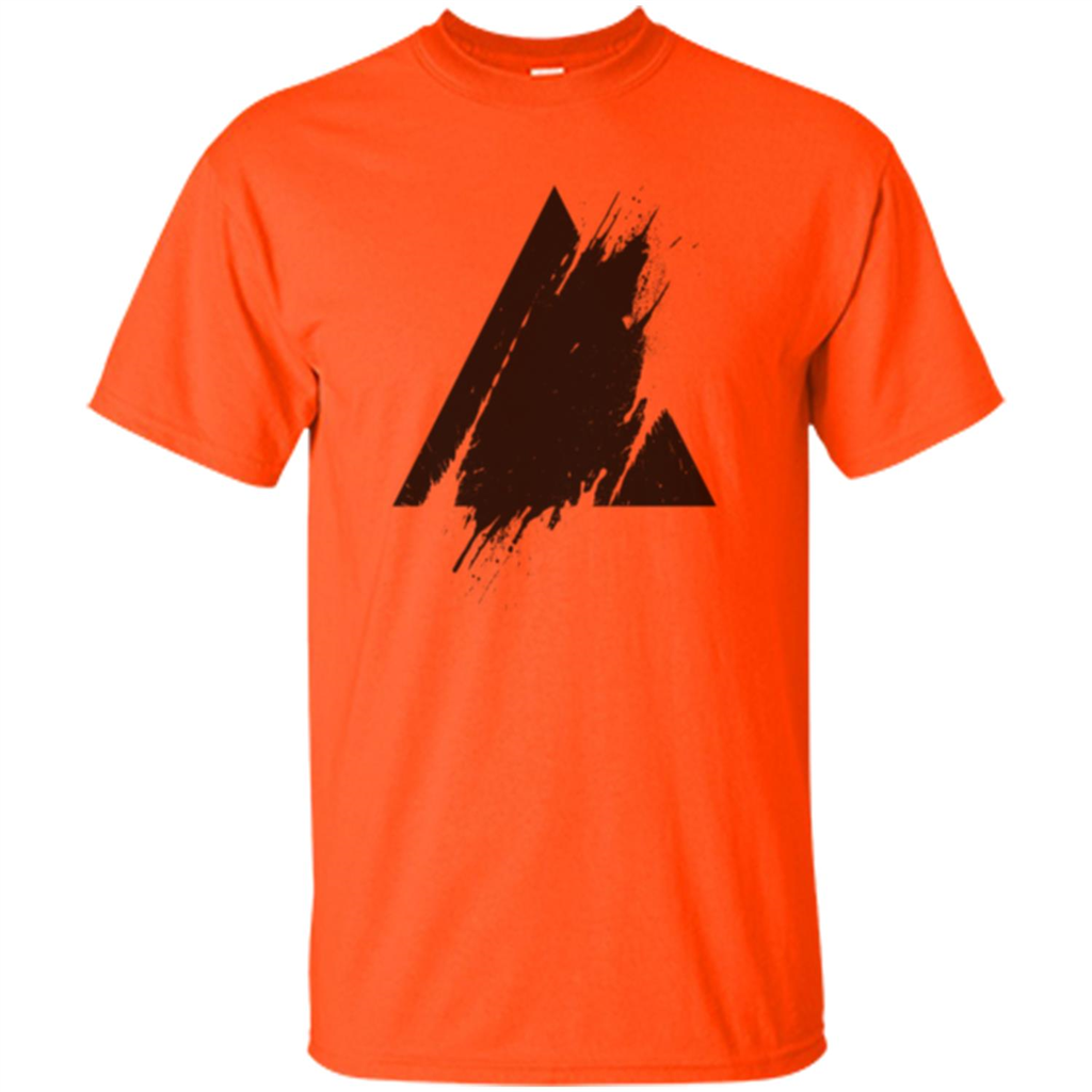Place Splashed Triangle T-shirt Orange
