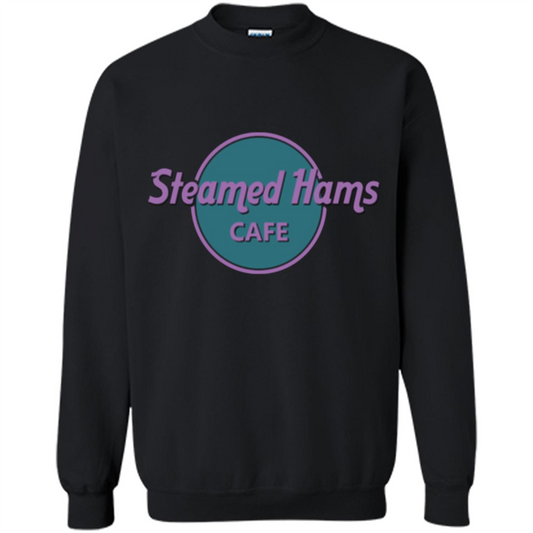 Steamed Hams Cafe T-shirt Black