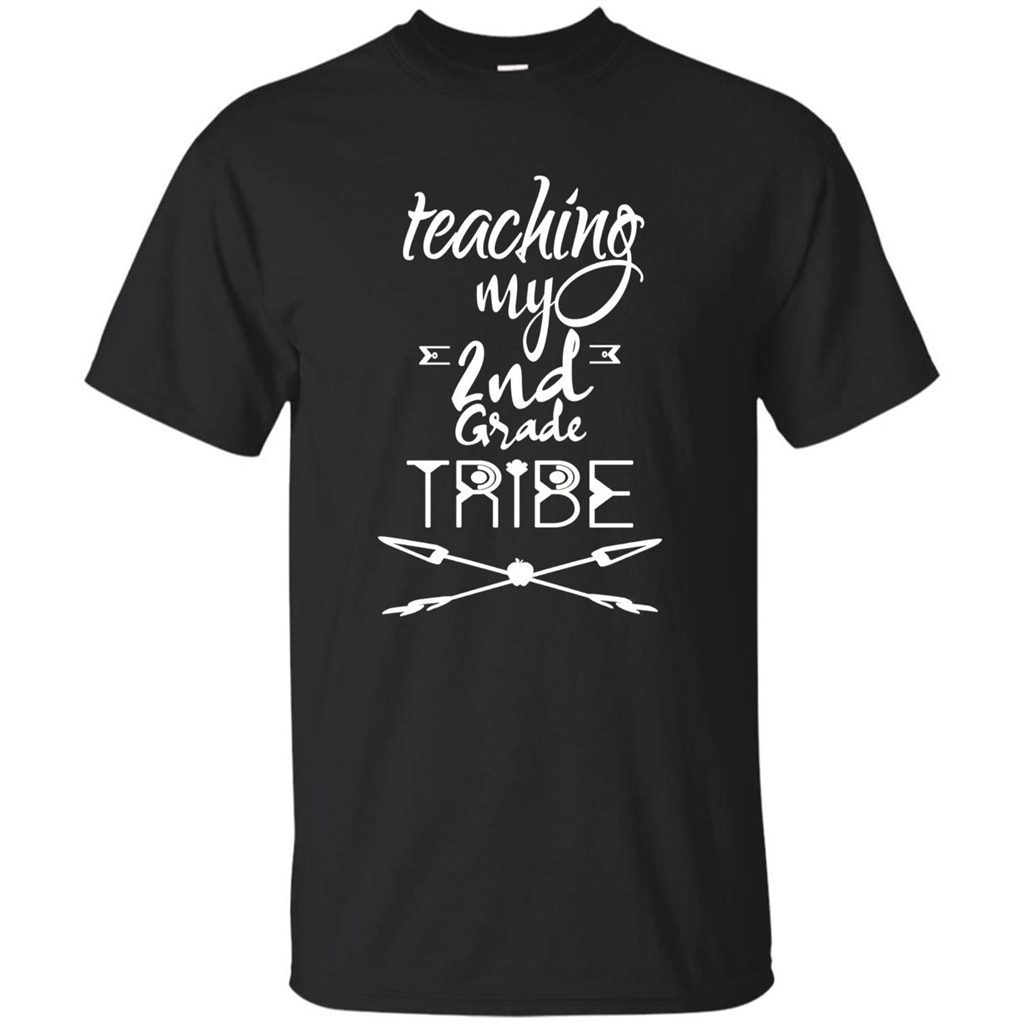 Back To School T-shirt Teaching My Second Grade Tribe Black
