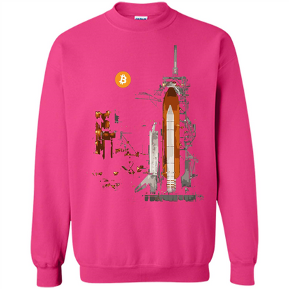Bitcoin T-Shirt Crypto Shirt Blockchain T-shirt Moon Heliconia