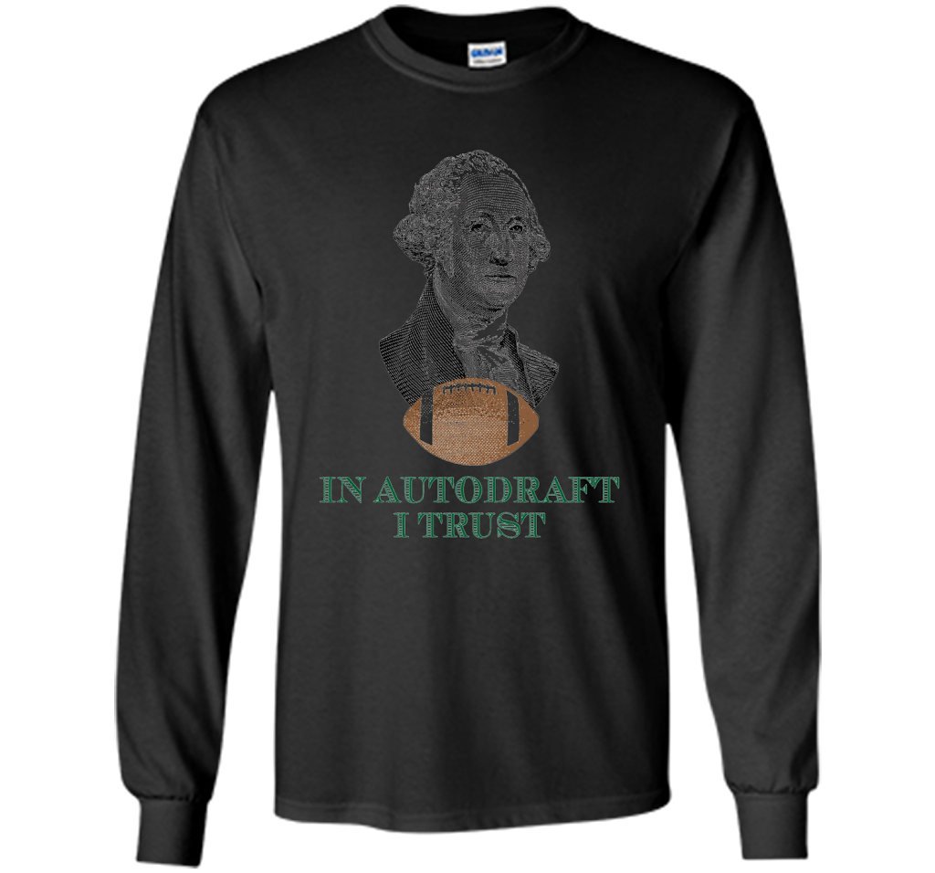 Football T-shirt In Autodraft I Trust T-shirt Black