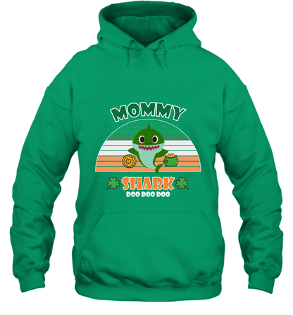 Irish Mommy Shark Saint Patricks Day Family Shirt Hoodie Irish