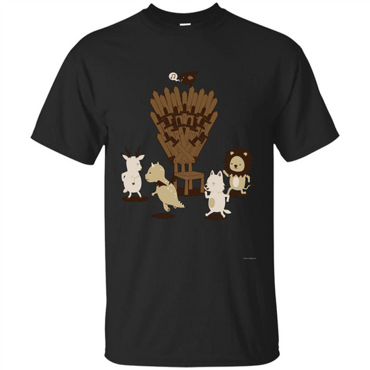 Game Of Musical Thrones Characters T-shirt Black
