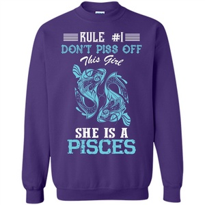 Pisces T-shirt Rule Dont Piss Off This Girl T-shirt